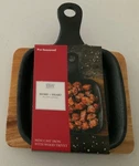 New Mini Cast Iron Pan With Wood Trivet, Boston Warehouse Trading Co.. Fixed Price $7.00.