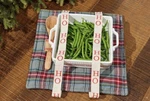 Mud Christmas Gray Tartan Casserole Carrier Holder 2 Piece Gift Set. Fixed Price $24.00.