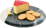 Creative Co-op 10" Round Marble Charcuterie Or Cutting Board Black White Kitchen. Fixed Price $24.99.