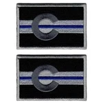 Colorado Thin Blue Line Flag Patch Set For Jackets, Hats, Vests & Gear - 3" Hook. Fixed Price $8.95.