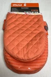 Imusa Mini Oven Mitts (2) Silicone Heat Resistant 5.5X7 Orange 100% Cotton Nip. Fixed Price $13.99.
