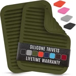Zulay 2-PACK 9"X12" Silicone Trivets For Hot Pots & Pans Heat-resistant, Non-s. Fixed Price $26.99.