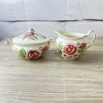 Johnson Brothers English Bouquet Sugar And Creamer Set. Fixed Price $25.00.