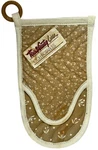 Vintage Town & Country Linen Oven Mitt Pot Holder Wood Ring Floral Cottagecore. Fixed Price $19.99.