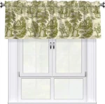 Victorian Country Valance Curtain For Kitchen Window Light Filtering Rod Pocket. Fixed Price $26.10.