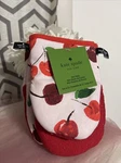 Nwt New Kate Spade Mini Oven Mitt 2 Pc Set Cherry Red Pink 100% Cotton. Fixed Price $15.99.
