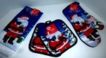 4PC. Santa Kitchen Set - Towel/pk. Of 2 Potholders/oven Mitt Brand New!!. Fixed Price $8.99.