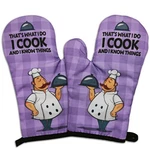2 Pcs Funny Chef Oven Mitts Gifts - That's What Do Cook And Know Things.... Fixed Price $19.96.