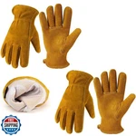 Bessteven Leather Gardening Work Gloves: Women Cowhide Thorn Proof. Fixed Price $34.99.