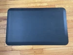 Smart Step Smooth Comfort Black Large Mat Anti-fatigue Standing 31.5 X 20. Fixed Price $50.00.