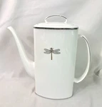 Kate Spade New York June Lane Coffee Pot, Lenox Platinum Trim Dragonfly *chipped. Fixed Price $199.99.