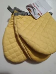 Pair Kitchenaid Asteroid Silicone Mini Mitts - 100% Cotton Yellow. Fixed Price $9.99.