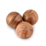 Nirman Decorative Acacia Wood Round Balls Set Of 3 For Christmas Brown. Fixed Price $30.47.