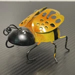 True Living Outdoors 3.5" Metal Gold & Black Bumble Bee Flower Pot Hanger New. Fixed Price $9.99.