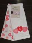 Valentine's Day Kitchen Set 2 Pk Towels Sweethearts Pink 100% Cotton New Nwt *. Fixed Price $11.95.