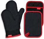 Oven And Pot Holders Set, Cooking Mitts, Heat Resistant. Fixed Price $33.37.