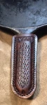 Cast Iron Cookware Leather Skillet Handle Cover. Fixed Price $34.00.