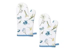 Lenox Wildflower All-over Oven Mitts Set Of 2 Blue 7 13. Fixed Price $29.99.
