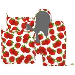 Cute Strawberry Oven Mitts And Pot Holders Sets Silicone Strawberries Kitchen.... Fixed Price $34.90.