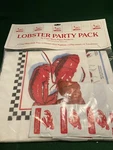 New Cape Shore Lobster Pack 4 Vinyl Bibs Dinner Napkins Placemats Towelettes. Fixed Price $9.99.