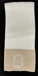 Creative Co-op Tea Dish Towel "w" Monogram White Waffle Weave Cotton Linen. Fixed Price $7.49.