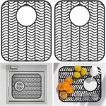 Toovem 2PCS Kitchen Sink Mats Non-slip Heat Resistant Silicone Folding. Fixed Price $16.99.