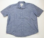 Xxl St. John's Bay Blue Solid Pocket Dress Shirt Top Short Sleeve Mans 1-241. Fixed Price $6.97.