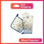 Arquiel Retro Wildflowers Oven Mitts And Pot Holders Sets 100% Cotton Heat Resis. Fixed Price $14.20.