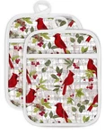 Swooflia 100% Cotton Pot Holders 2 Pack Set For Kitchen With Pockets - Cute 4.... Fixed Price $18.22.