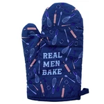 Real Men Bake Oven Mitt Funny Father's Day Cooking Chef Kitchen Glove. Fixed Price $21.99.