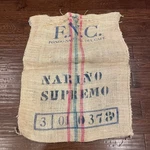 Vintage Burlap Armenia Colombia Supremo Coffee Bean Jute Sack Bag. Fixed Price $12.49.