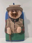 1994 Vintage Winfield Trading Fisherman Oven Mitt Wall Decor. Fixed Price $10.99.