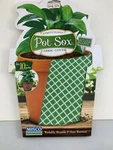 Misco Home And Garden Stretchable Pot Sox Fabric Cover Washable Green Diamond. Fixed Price $5.00.