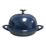 Tramontina Enameled Cast Iron 9.5" Bread Oven, Satin Navy. Fixed Price $44.99.