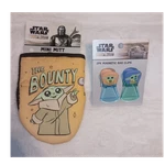 Disney Star Wars Mandalorian Grogu Mini Oven Mitt W/ Hanging Loop, Beige. Fixed Price $12.99.