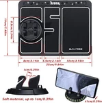 White Silicone Car Dashboard 4-IN1 Antishake Non-slip Phone Holder Pad Stickymat. Fixed Price $15.00.