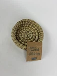 Serrv Basket 4.75 Inches Wide Trinket Dish Candle Holder Fair Trade Hand Woven. Fixed Price $13.77.