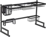 Sorbus Over-the-sink 34" Dish Drying Rack, Black Iron Brand New Nib. Fixed Price $34.99.