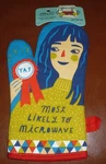 New Blue Q Oven Mitt "most Likely Microwave" 100% Cotton. Fixed Price $13.99.