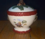 Holiday Kate Williams Global Design Festive Christmas Pine Storage Jar Pot. Fixed Price $10.83.