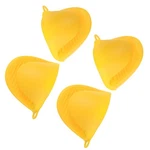4PCS Mini Oven Gloves Silicone Mitts Finger Pinch Grips Yellow For Kitchen. Fixed Price $17.14.
