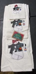 Set Of 3 Vintage Barth & Dreyfuss Christmas Snowman Bathroom Towels. Fixed Price $14.99.