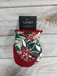 Lauren Ralph Mini Oven Mitts Of 2 Christmas Poinsettias Floral. Fixed Price $15.43.