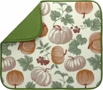 Kitchen Microfiber Dish Drying Mat (16"X18") Harvest Fruits,pumpkins,grapes, Lp. Fixed Price $17.99.