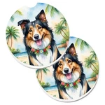 Carolines Treasures DAC6413CARC 2.5 X In. Collie Luau Cup Holder Coas.... Fixed Price $21.06.