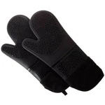 Lavish Home Oven Mitts Silicone Black Heat Resistant 482 F Quilted Lined 2-PACK. Fixed Price $28.69.
