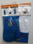 Mukitchen Kids Cook And Craft Set Apron Hat & Oven Mitt Happy Helper New. Fixed Price $29.95.