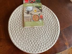Kitchen Discovery 10 Inch Chenille Woven Trivets (2) Taupe Round Nwt. Fixed Price $11.99.