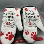 New Home Collection Dog Print Oven Mitts, Pair. 82. Fixed Price $9.99.