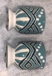 Pr Anthropologie Bird Mcm Planter Vases Jardiniere Pottery 3.75 Diam. Fixed Price $36.99.